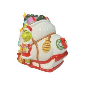 2021 Dr. Seuss The Grinch & Max Sleigh Cookie Jar